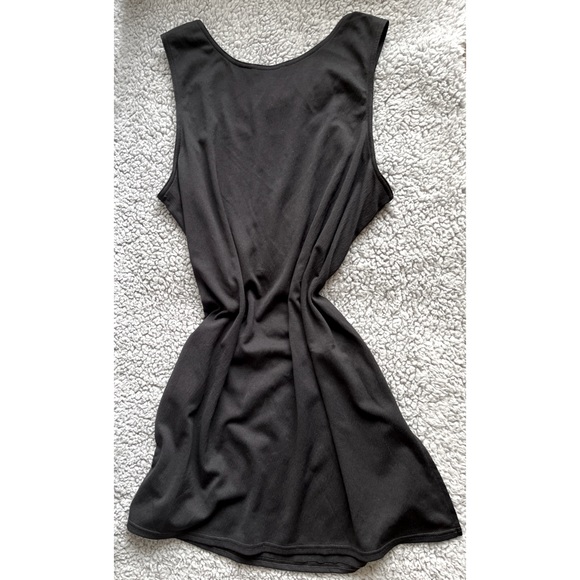 Croft & Barrow Women’s Medium Sleeveless Black Crinkle Tunic Tank Top. - Picture 6 of 6